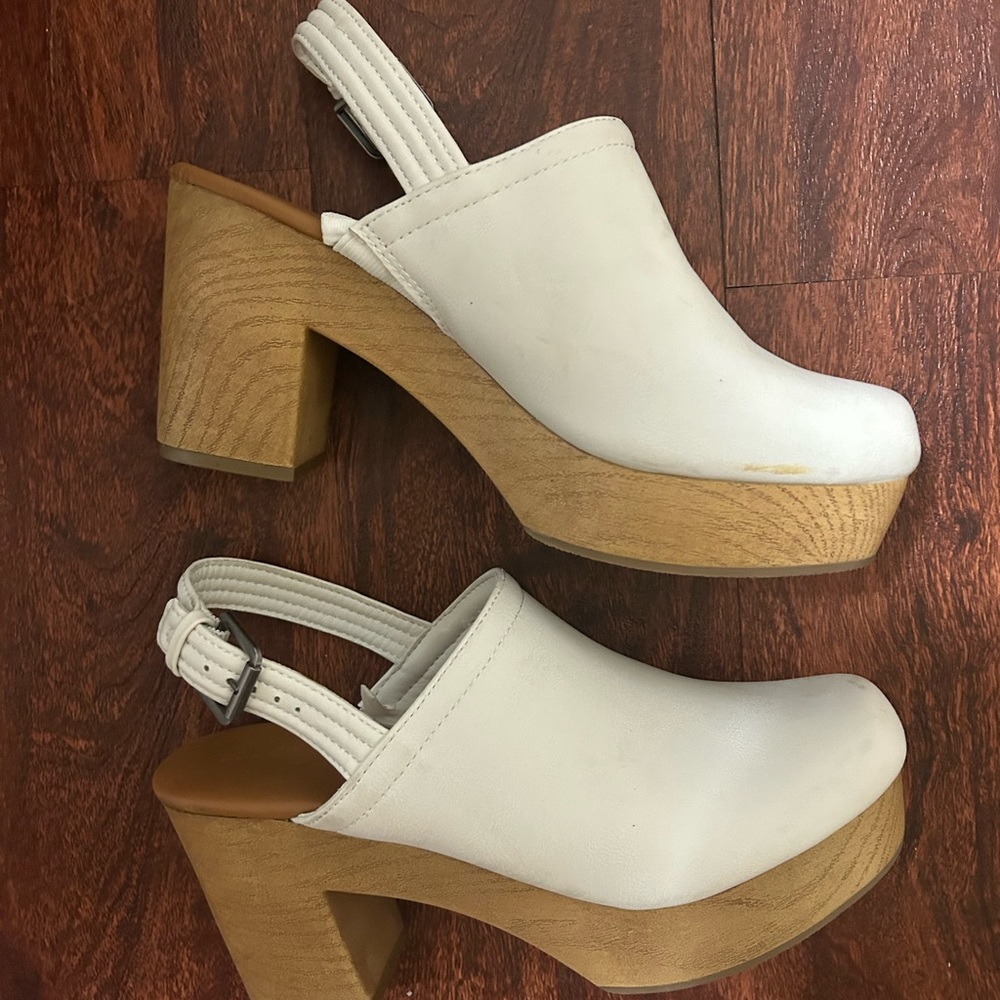 White clogs